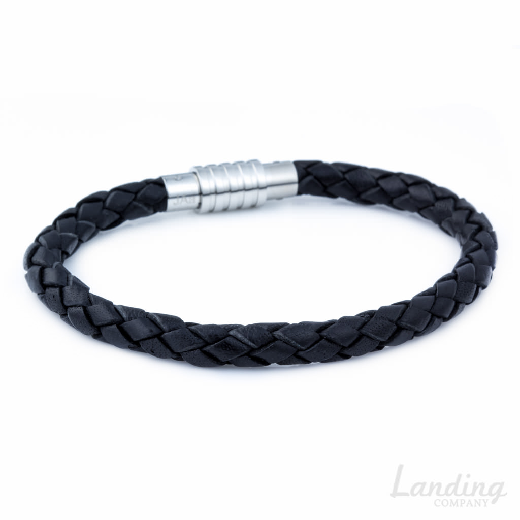 Aagaard Mens Jewelry Leather Bracelet Black - Landing Company