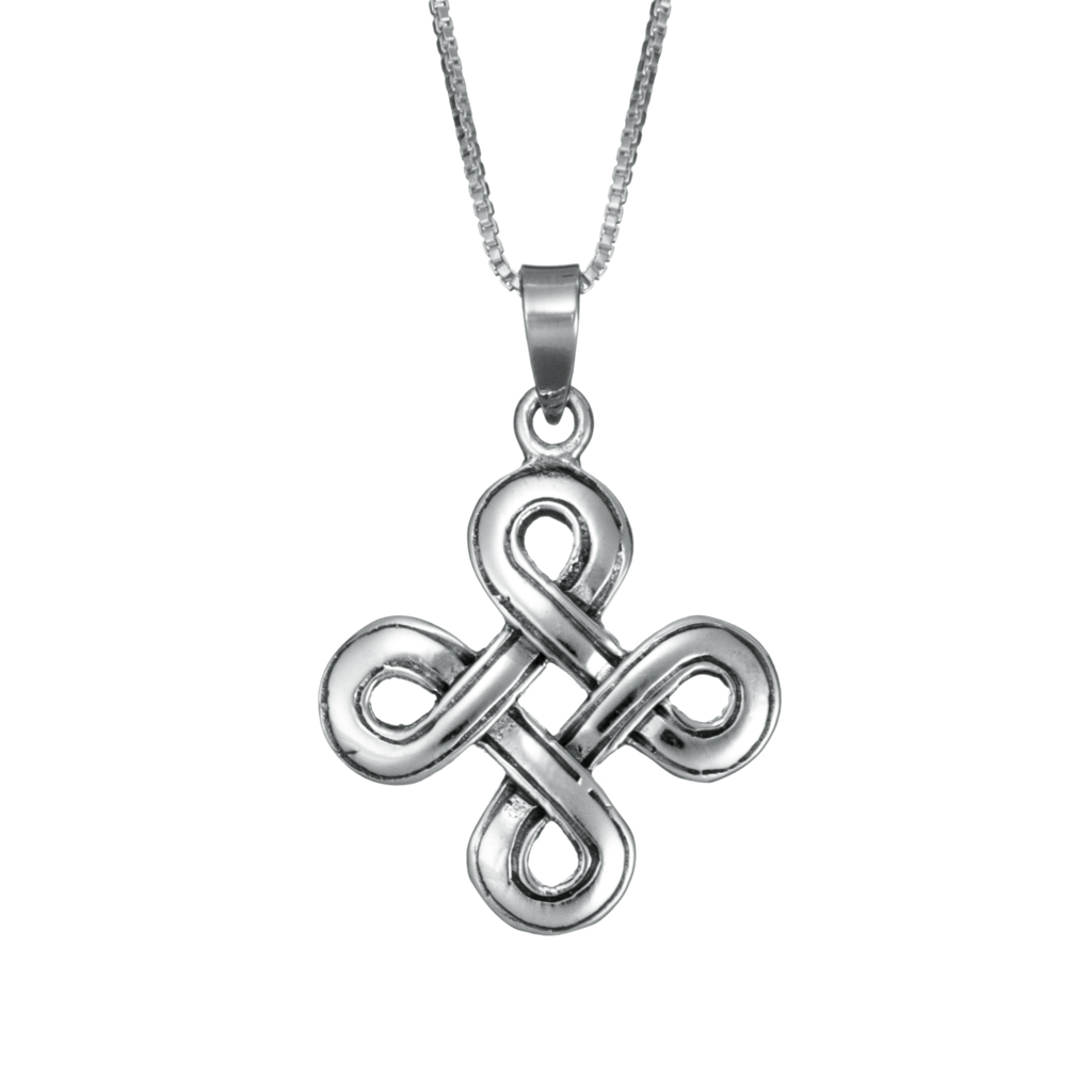 Sterling Silver Celtic Knot Loop Necklace – Large - Landing Company