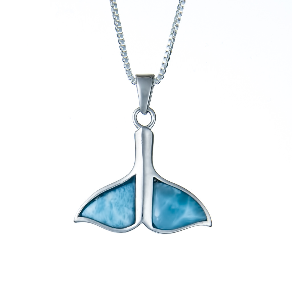 Larimar Whale Tail Necklace | Landing Company