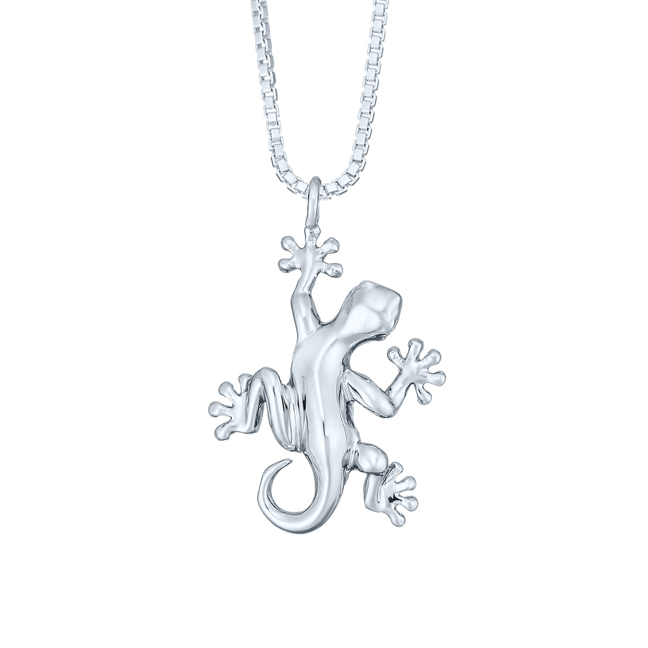 Sterling Silver Gecko Necklace - Landing Company