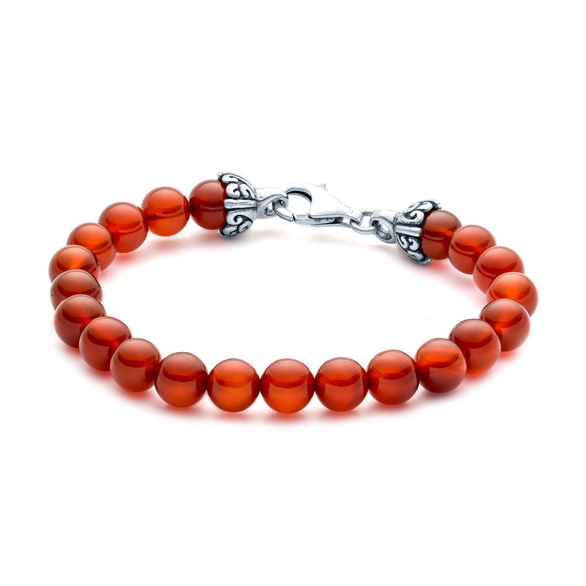 Carnelian Bead Bracelet