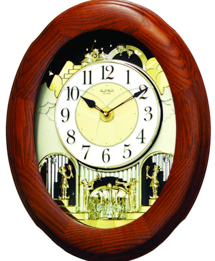 Joyful Nostalgia Oak Rhythm Clock - Landing Company