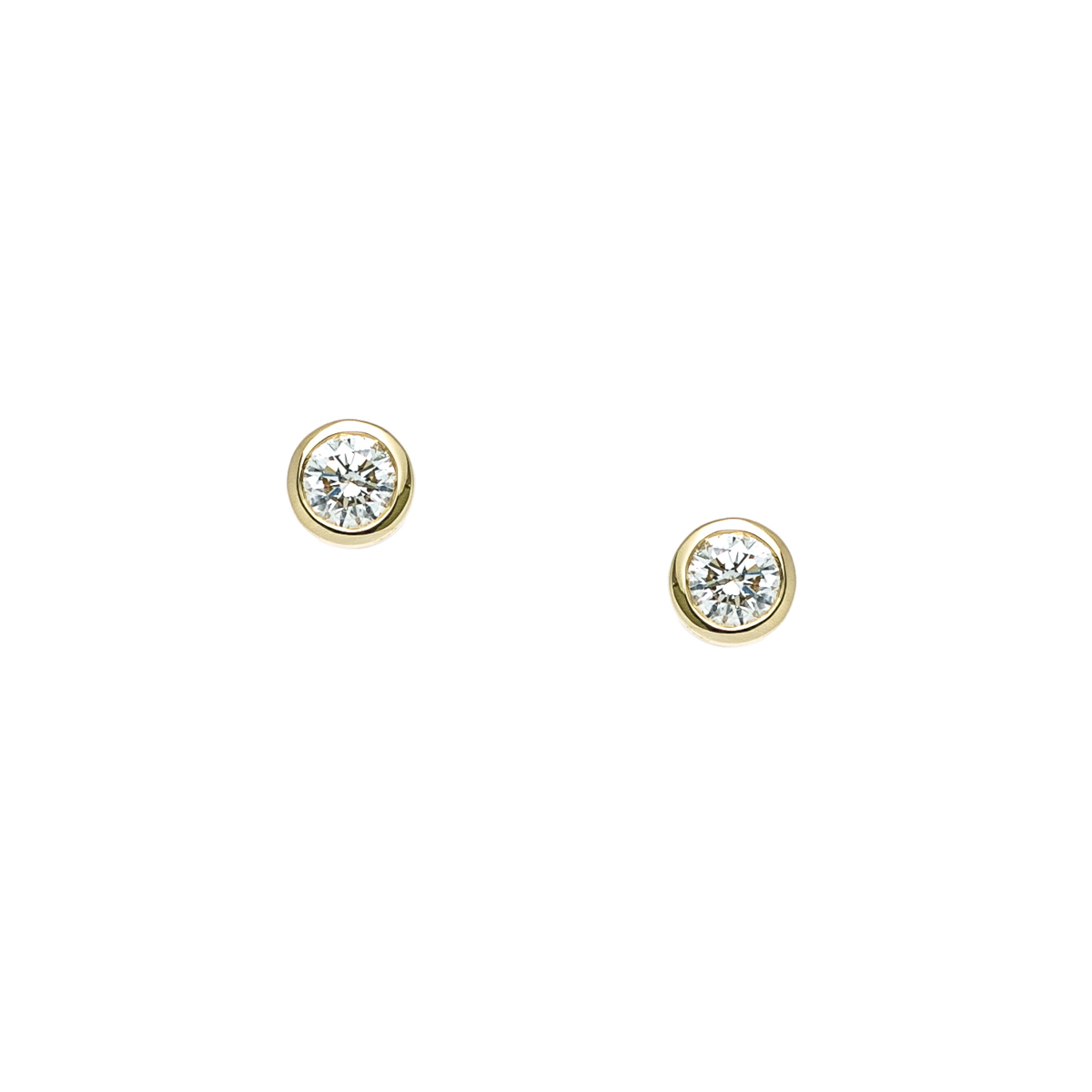 Diamond Essential Small Stud Earrings in Sterling Silver and