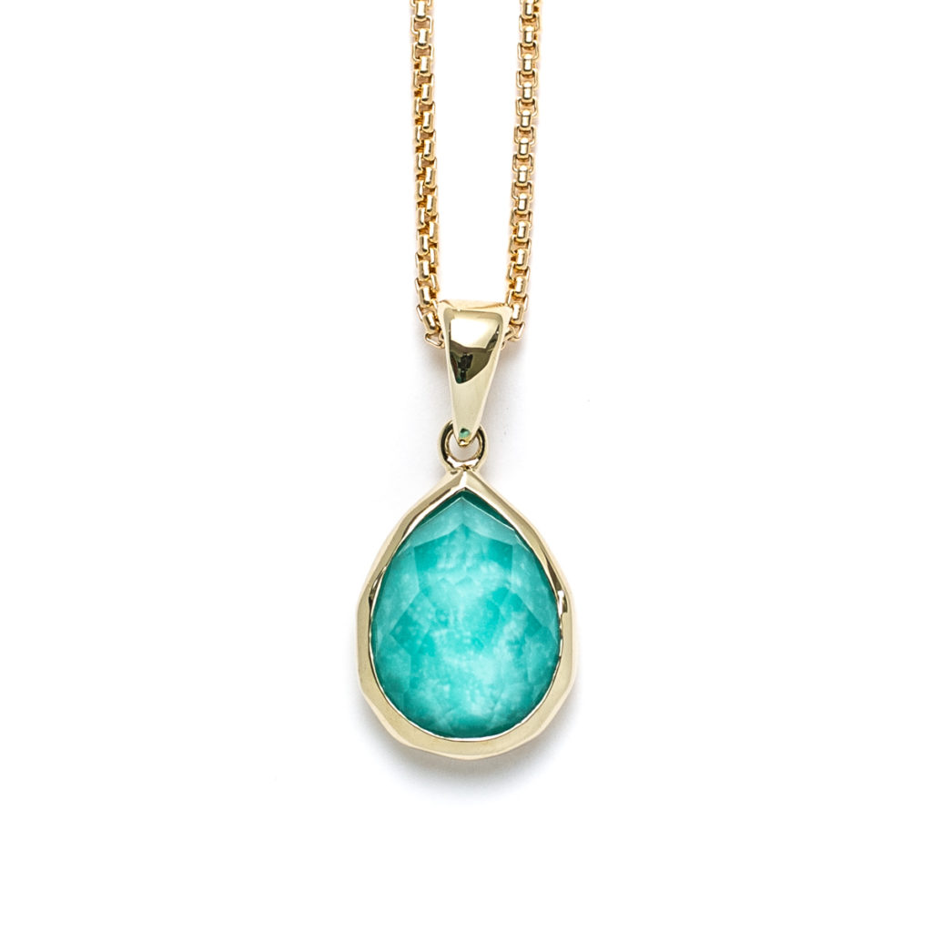 Laguna Mini Teardrop Gold Necklace | Landing Company