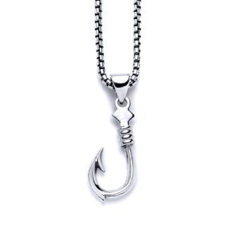 Fish Hook with Knot Necklace