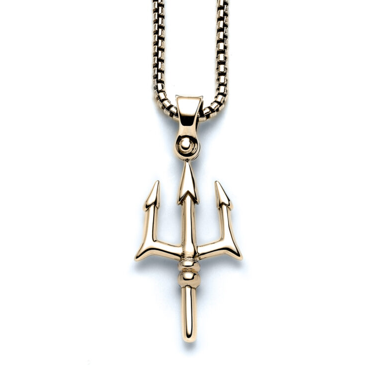 Galleon Trident Gold Necklace | Landing Company